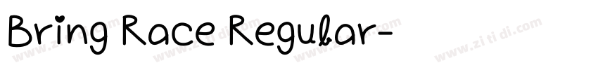 Bring Race Regular字体转换